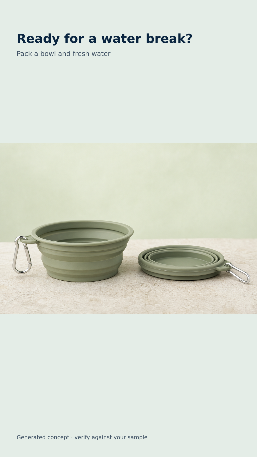 Generated collapsible bowl concept for TikTok.